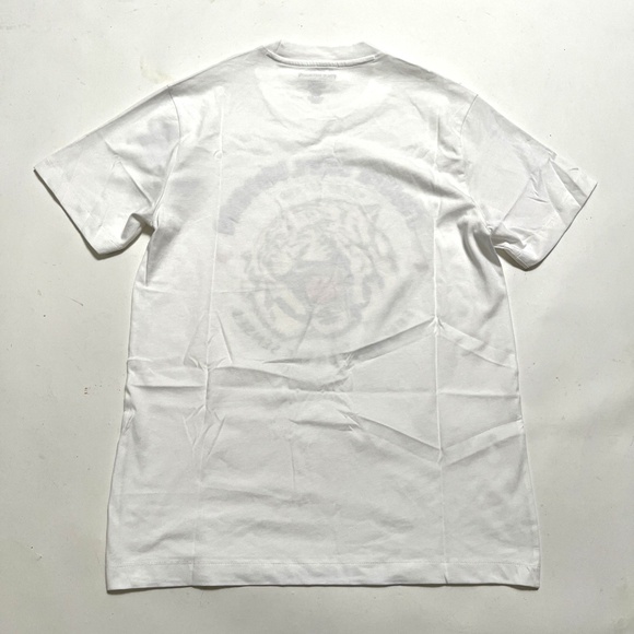 NWT TRUE RELIGION Tiger Print Crew Tee T-shirt White Size M Rhinestones Cotton - Picture 6 of 8